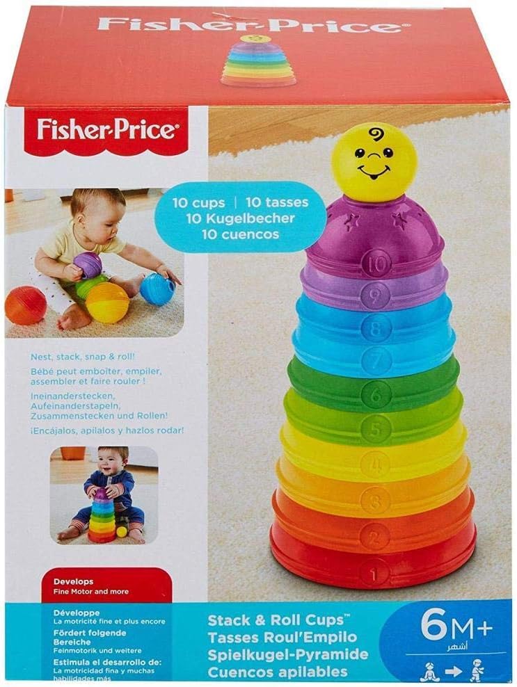 Fisher-Price Potinhos Empilhar & Rolar: Versatilidade para o Bebê