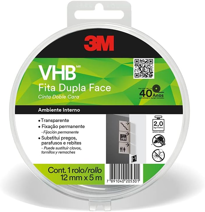 Fita Dupla-Face 3M VHB 4910: Resistência e Fixação Invisível