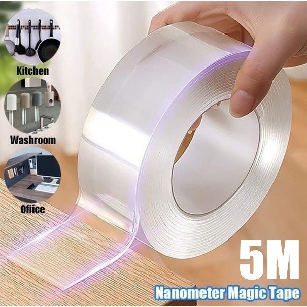 Fita Dupla Face Extra Forte Transparente NanoGel Silicone Mágica
