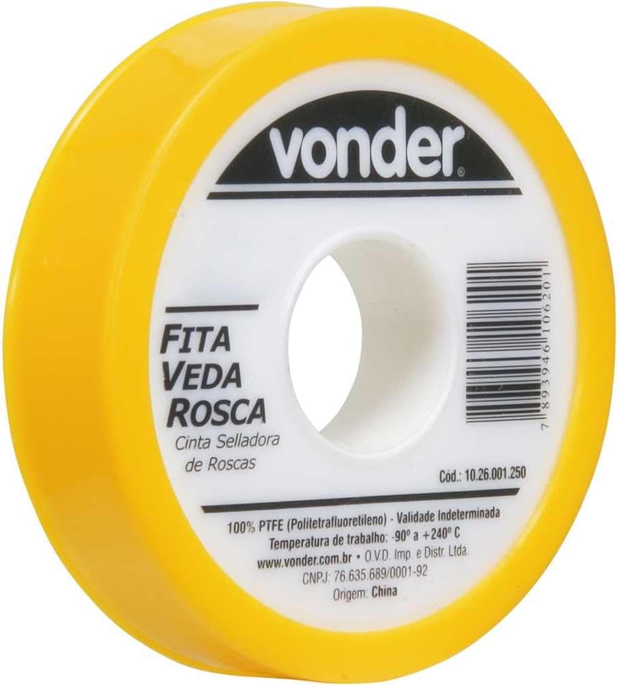 Fita Veda Rosca: Eficiência e Vedação para Conexões Hidráulicas