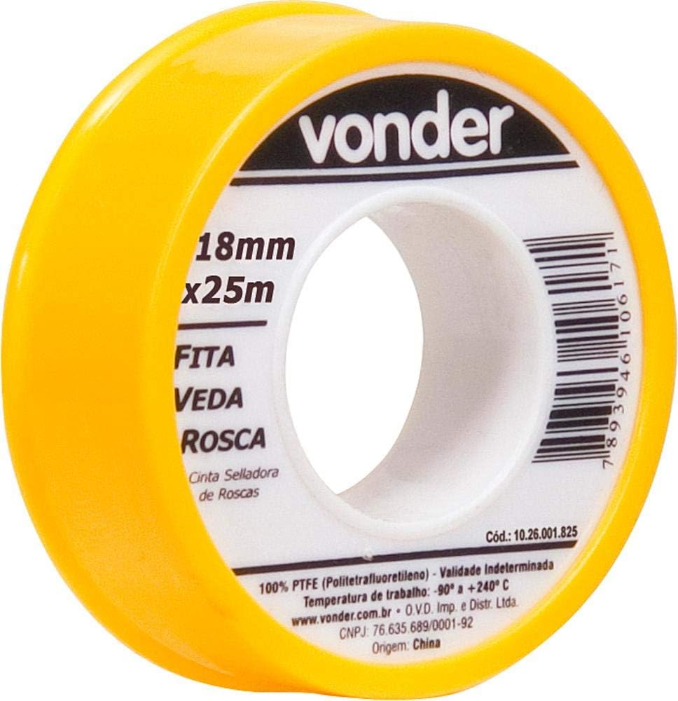 Fita Veda-Rosca Vonder 18 mm x 5 m