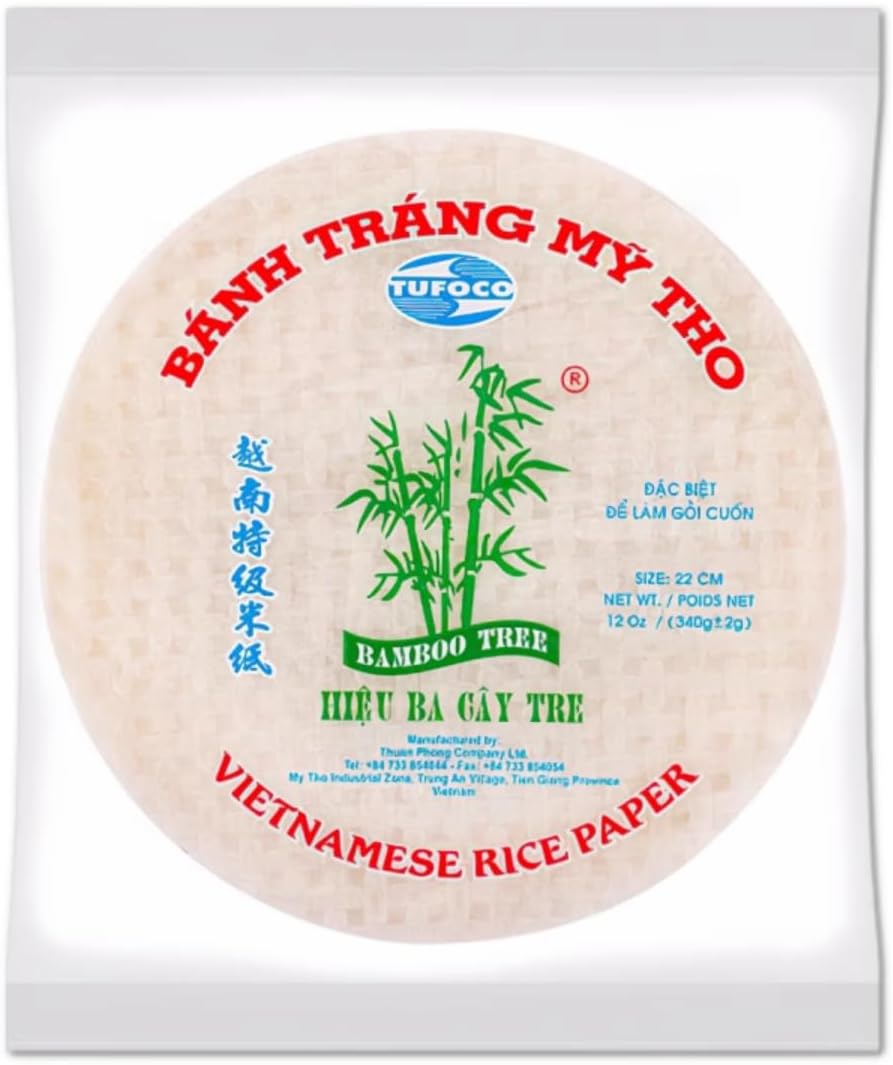 Folha de Arroz Vietnamita Bánh Tráng My Tho 22cm 340g