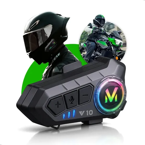 Fone de Ouvido Bluetooth para Capacete Kateluo com LED RGB