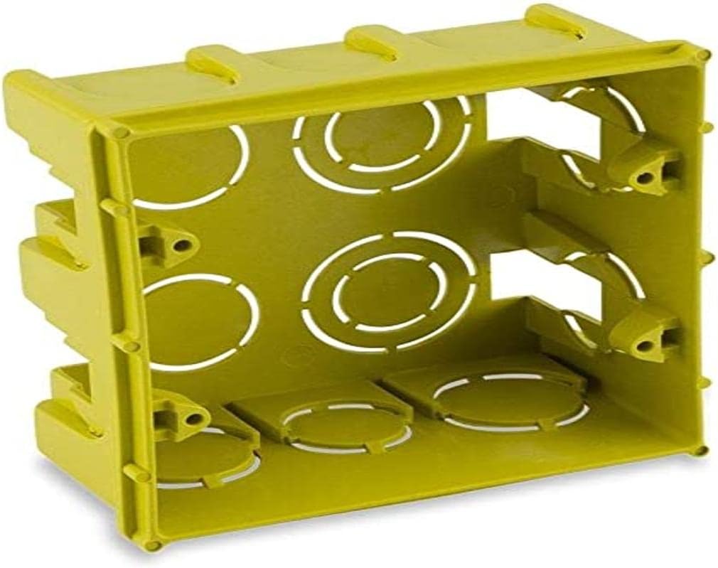 Force Line: Caixa de Luz 4x4 Quadrada Amarela