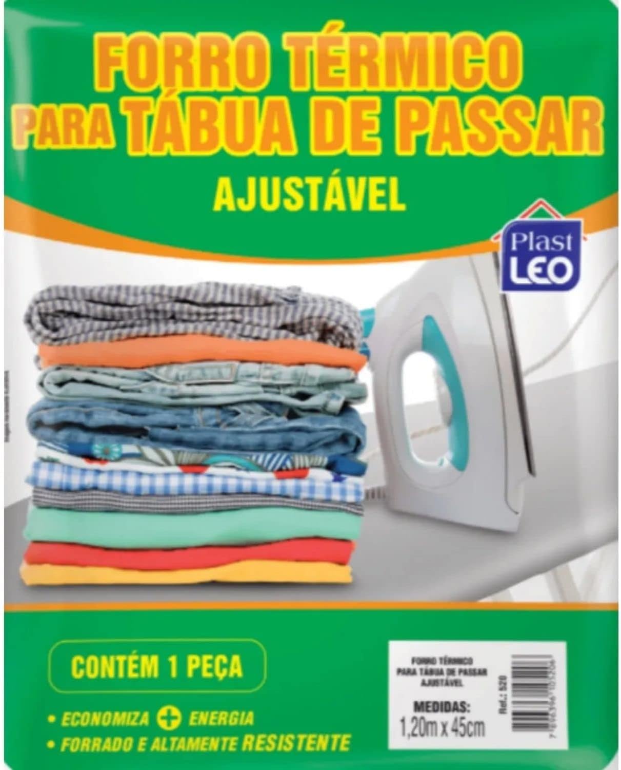 Forro Térmico PlastLeo Ajustável para Tábua de Passar Roupa