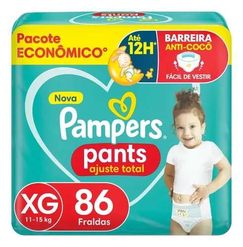 Fralda Pampers Pants Ajuste Total XG - 86 Unidades: Vale a Pena?
