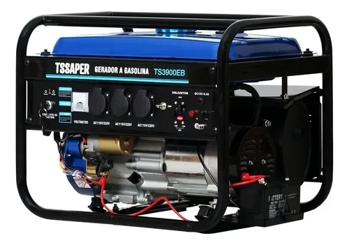 Gerador de Energia Tssaper 3,75kVA 3000W 4 Tempos com Partida Elétrica