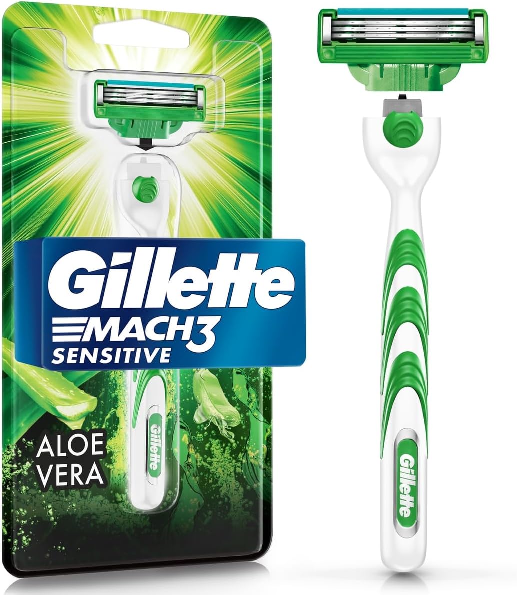 Gillette Mach3 Sensitive: Barbear Suave para Peles Sensíveis