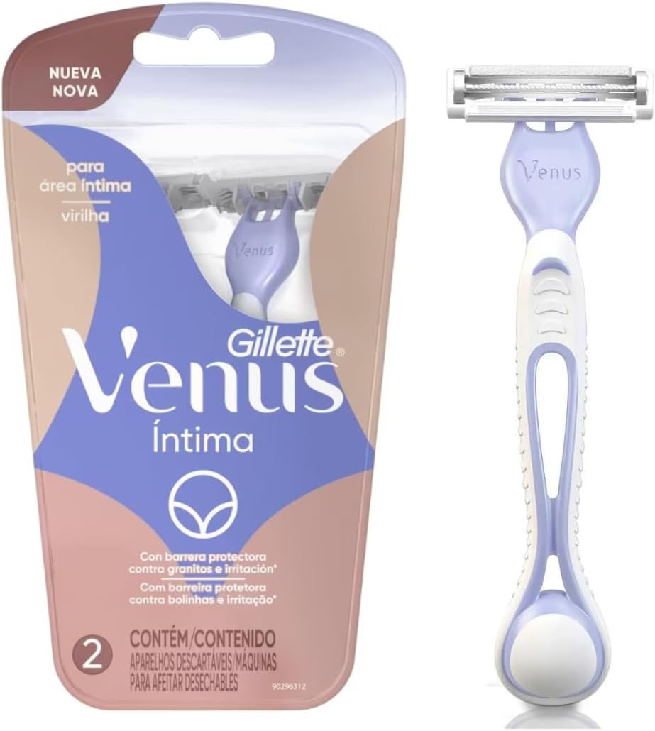 Gillette Venus Íntima: Aparelho de Depilação Descartável (2 Unidades)