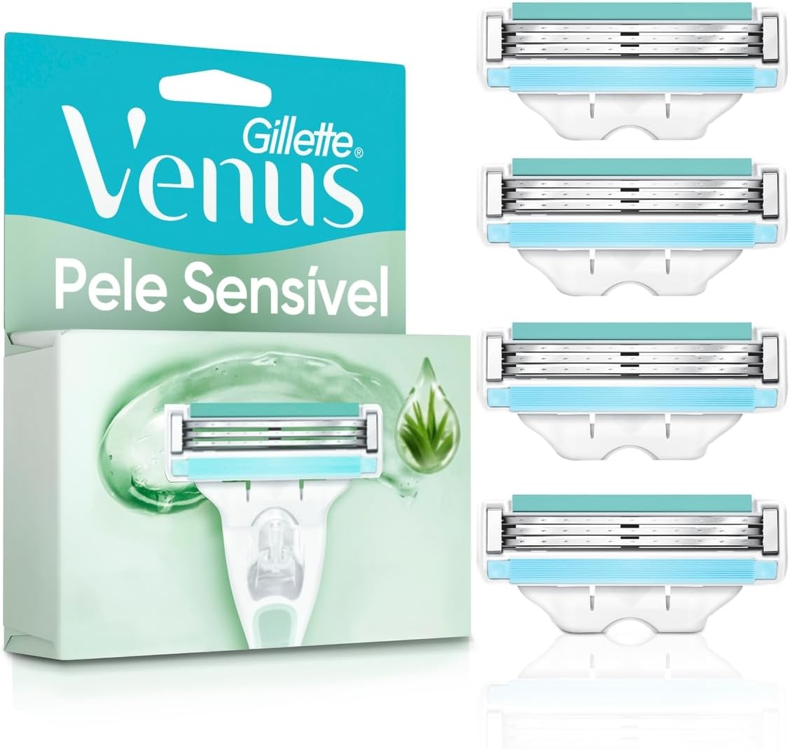 Gillette Venus Pele Sensível: Carga para Aparelho de Depilar com 4 Unidades
