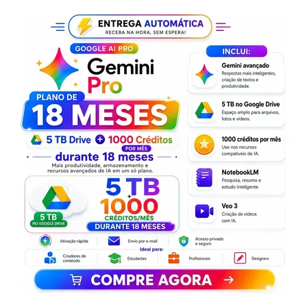 Google AI Pro 18 Meses: Gemini Pro e 5TB Vale a Pena?
