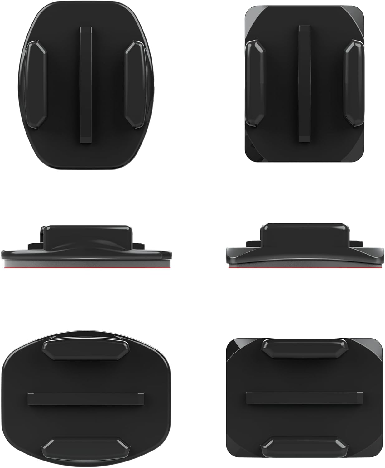 GoPro Suportes Curvo + Plano com Adesivo Original Kit de acessórios oficiais GoPro com suportes adesivos plano e curvo para fixação em diversas superfícies