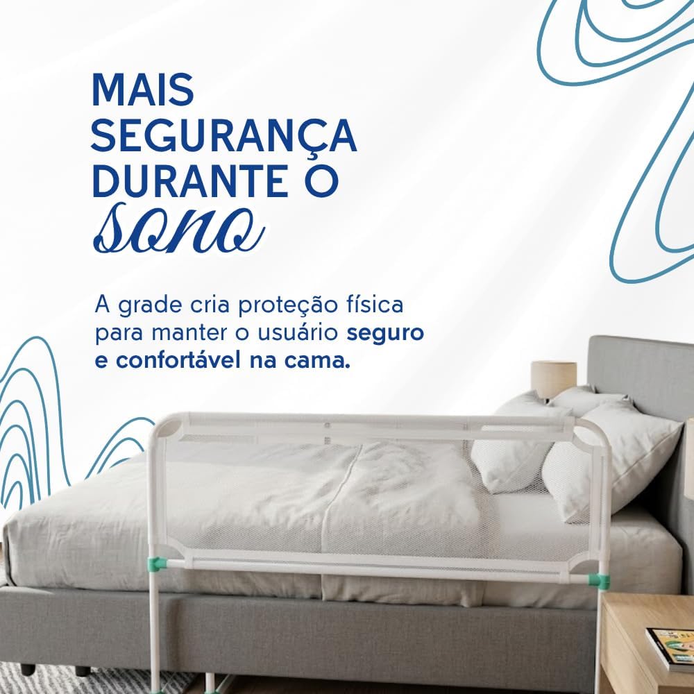 Grade de Segurança Universal para Cama Dobrável e Sem Furos