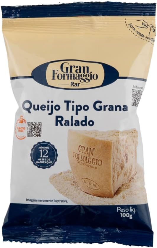 Gran Formaggio Rar Queijo Tipo Grana Ralado 100g