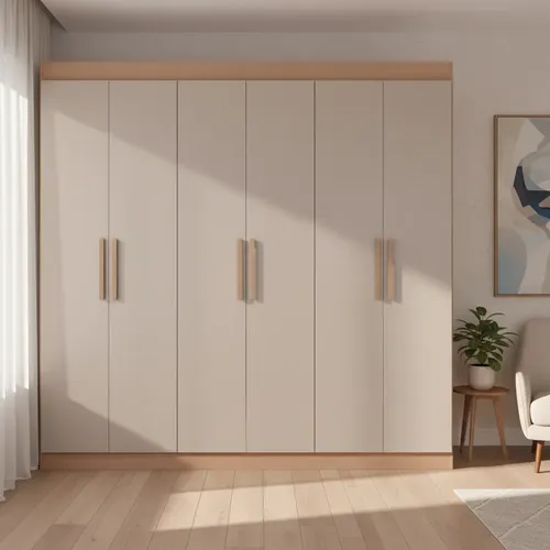 Guarda-roupa Casal Bartira Ville com 6 Portas e 2 Gavetas
