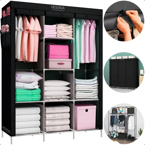 Guarda-Roupa Dobrável Organizador Colmeia IRSINA com 8 Prateleiras