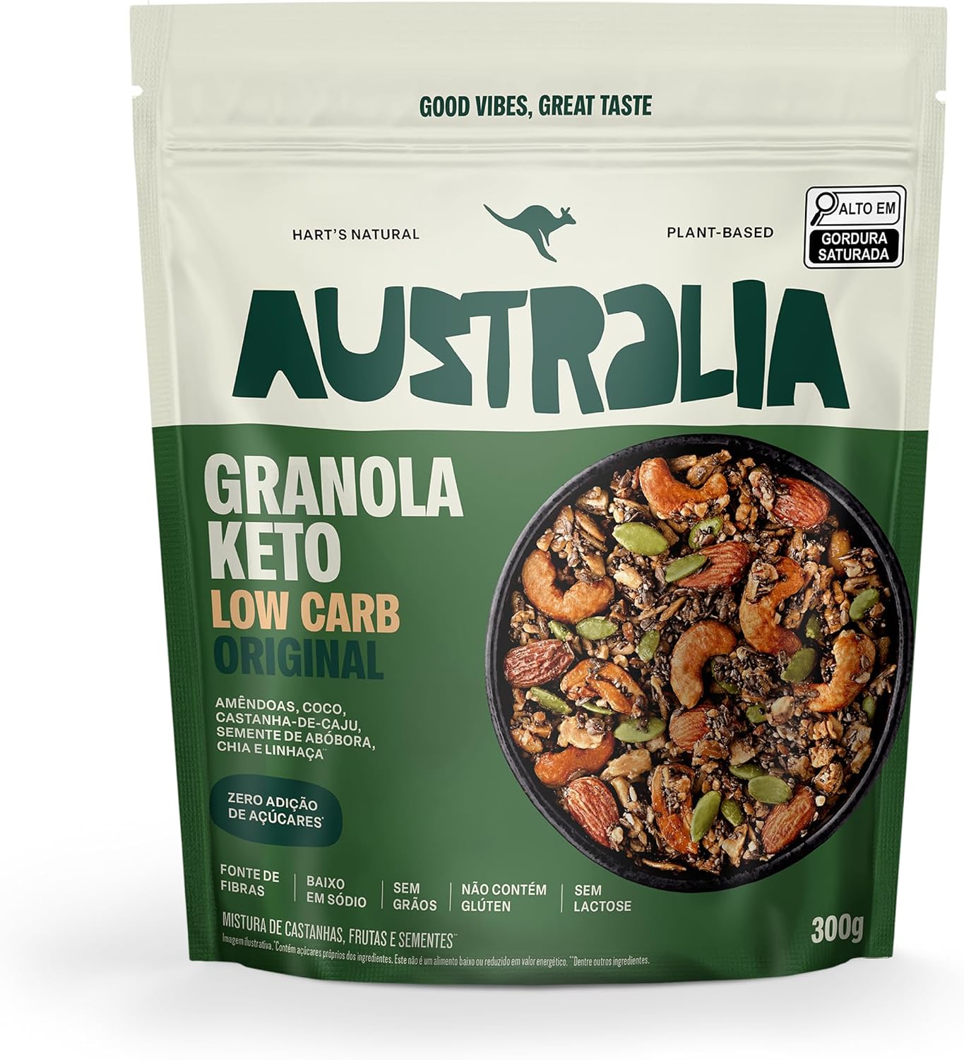 Hart's Natural Granola Australia Keto Low Carb 300g