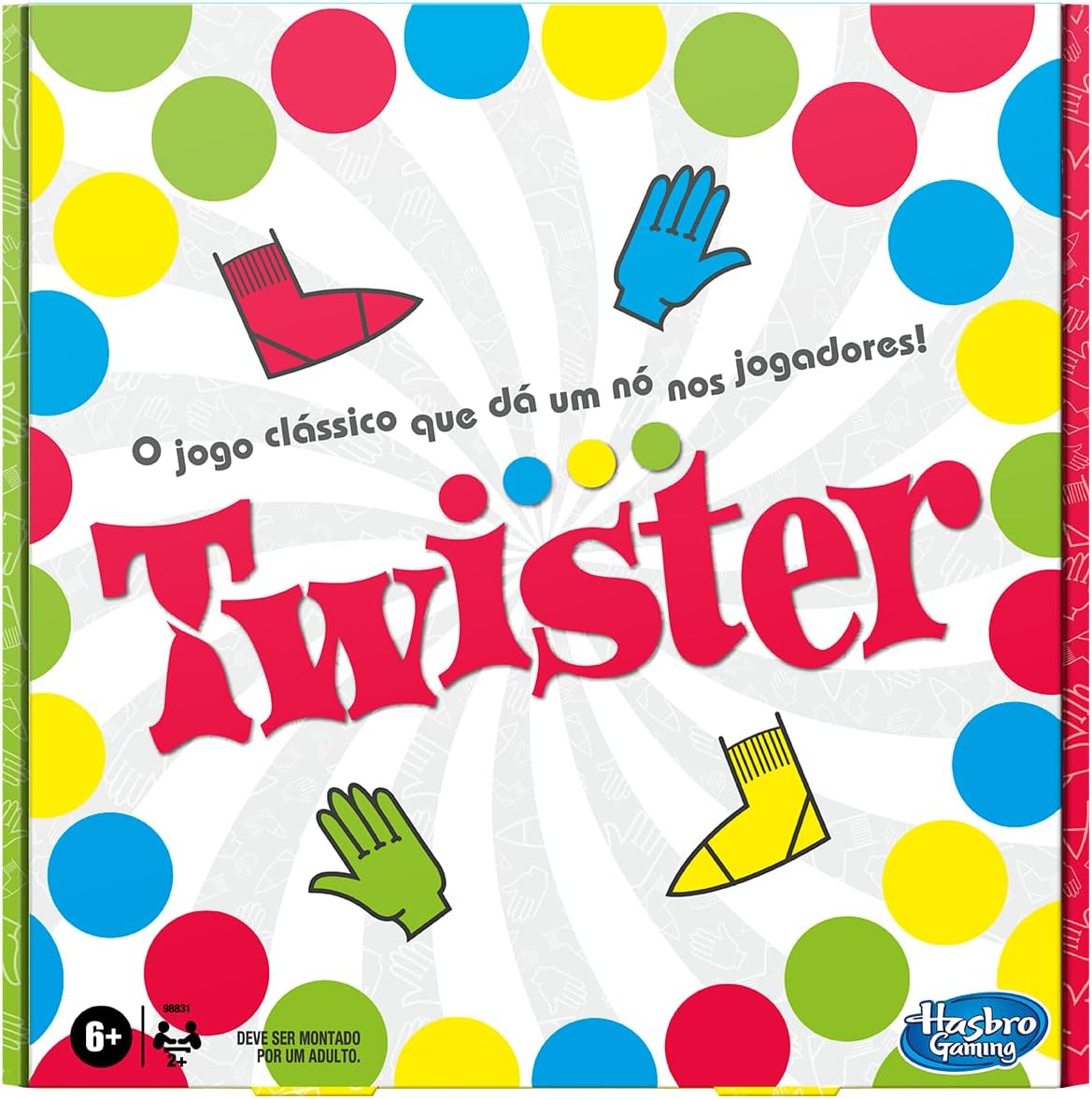Hasbro Twister: O Clássico Jogo de Equilíbrio para Festas