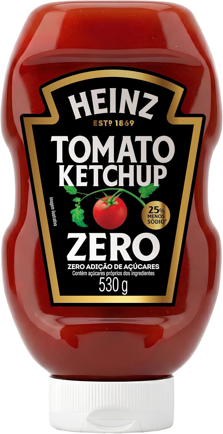 Heinz Ketchup Zero Açúcar 530g: O Sabor Clássico sem Calorias?