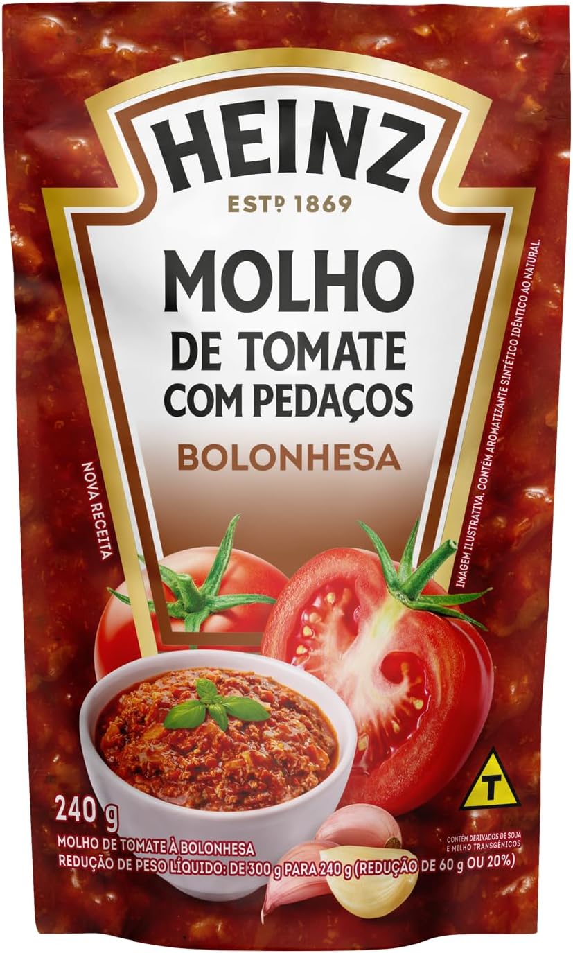 Heinz Molho de Tomate Bolonhesa 240g: Praticidade e Sabor