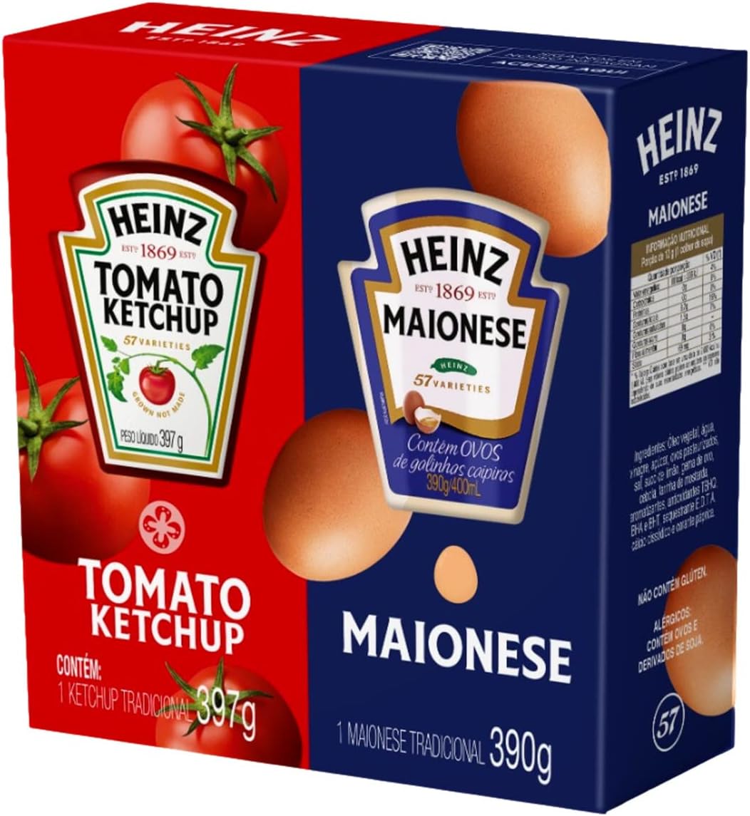 Heinz Pack Ketchup 397g + Maionese 390g: Vale a pena o combo?