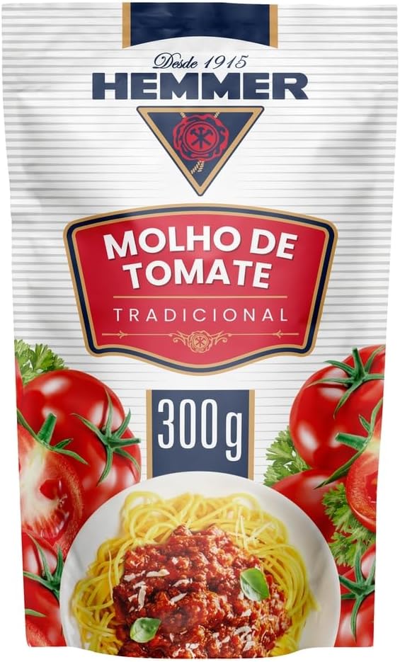 Hemmer Molho De Tomate Tradicional 300g