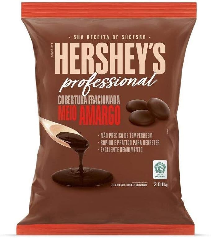 Hershey's Professional Meio Amargo: Cobertura Fracionada em Moedas