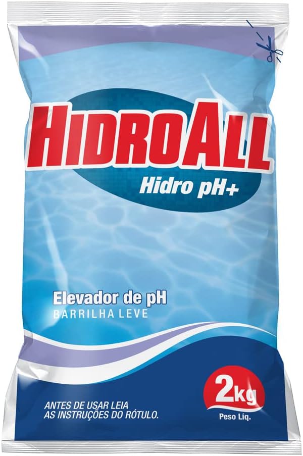 HidroAll Barrilha Hidro Piscinas pH+ 2kg