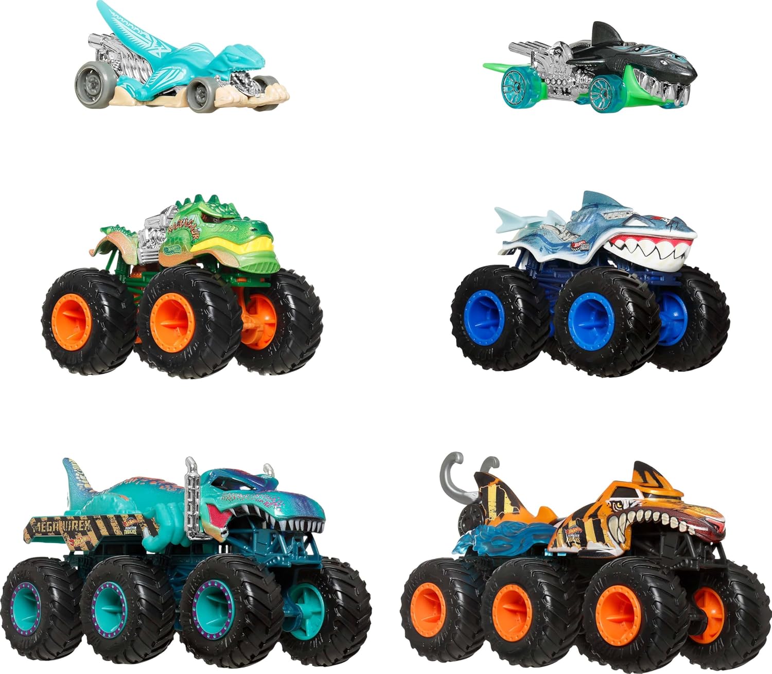 Hot Wheels Monster Trucks: Tubarões vs. Dinossauros - Review Completo