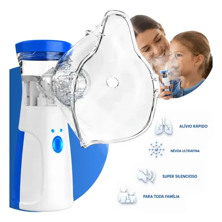 Inalador Nebulizador Portátil Sem Fio e Silencioso