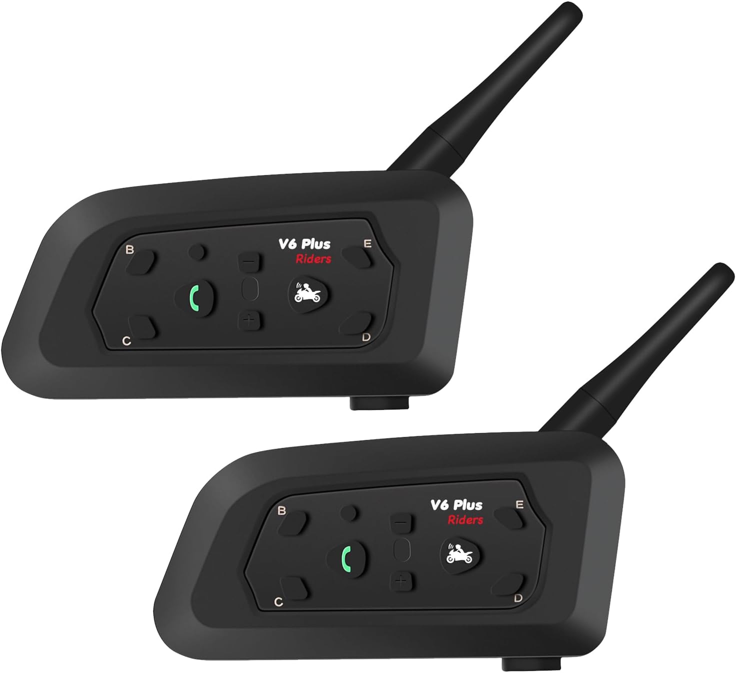 Intercomunicador Bluetooth V6 Plus: Kit Duplo com Alcance de 1200m