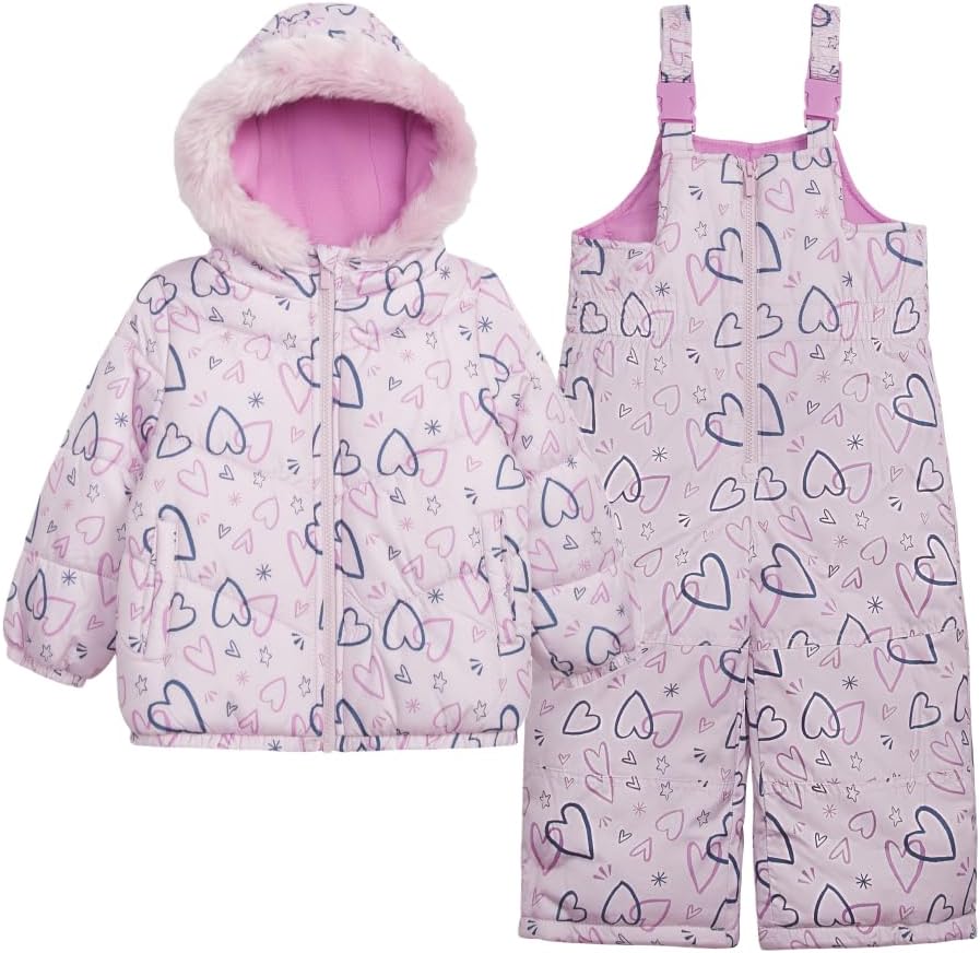 Jaqueta 2-piece Snowsuit Puffer and Ski Bib Carter's para Meninas