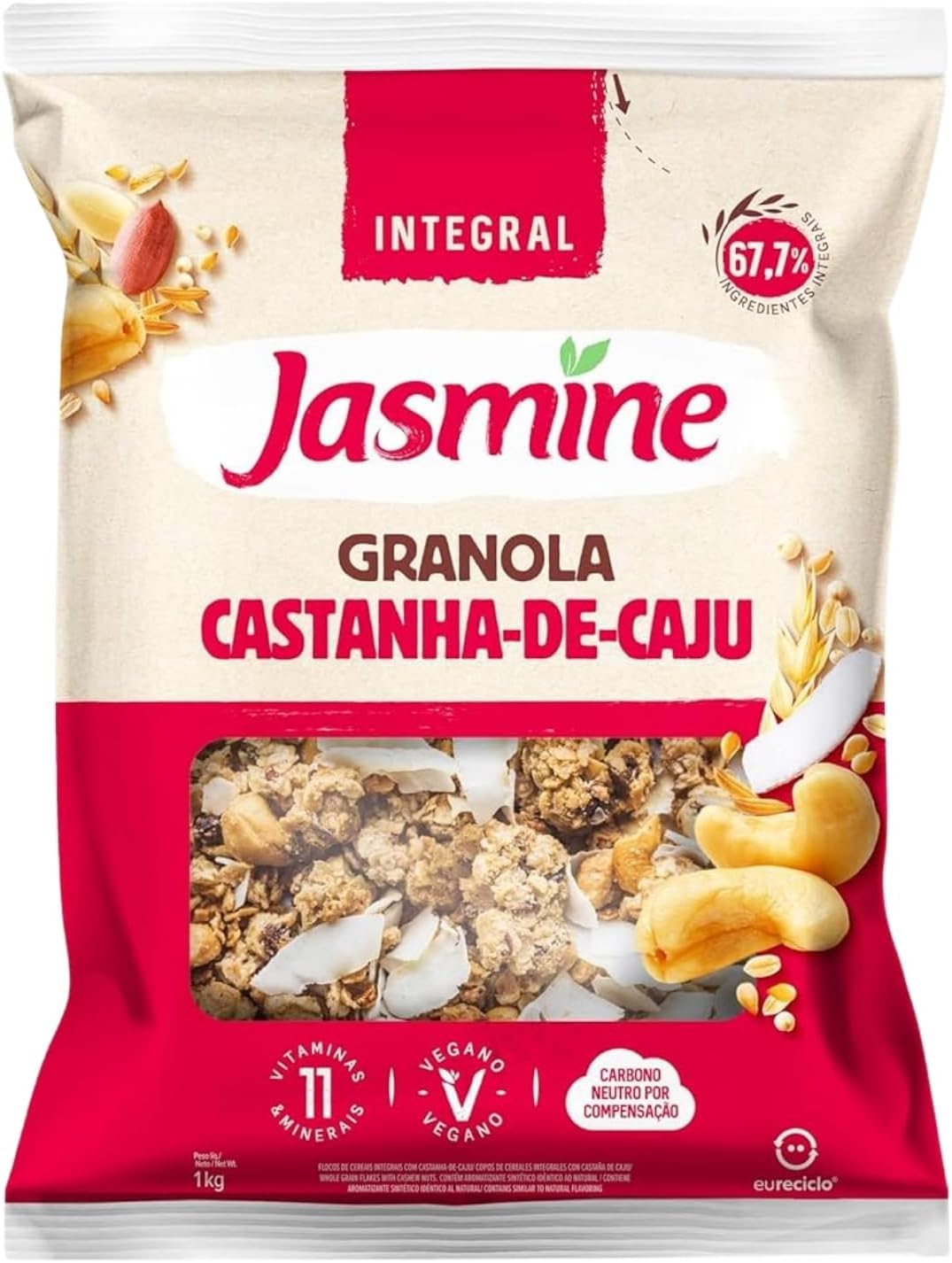Jasmine Granola Castanha de Caju Integral 1kg: Vale a Pena?