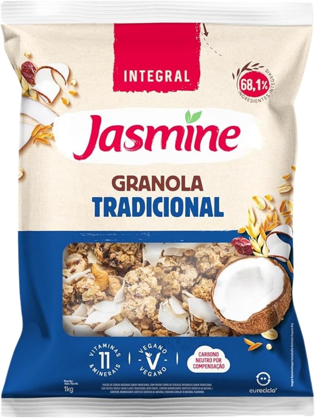 Jasmine Granola Tradicional Integral 1kg: Vale a Pena?