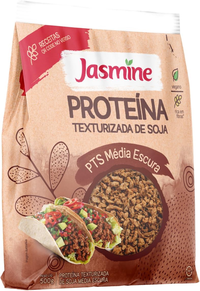 Jasmine Proteína Texturizada de Soja Média Escura 500g