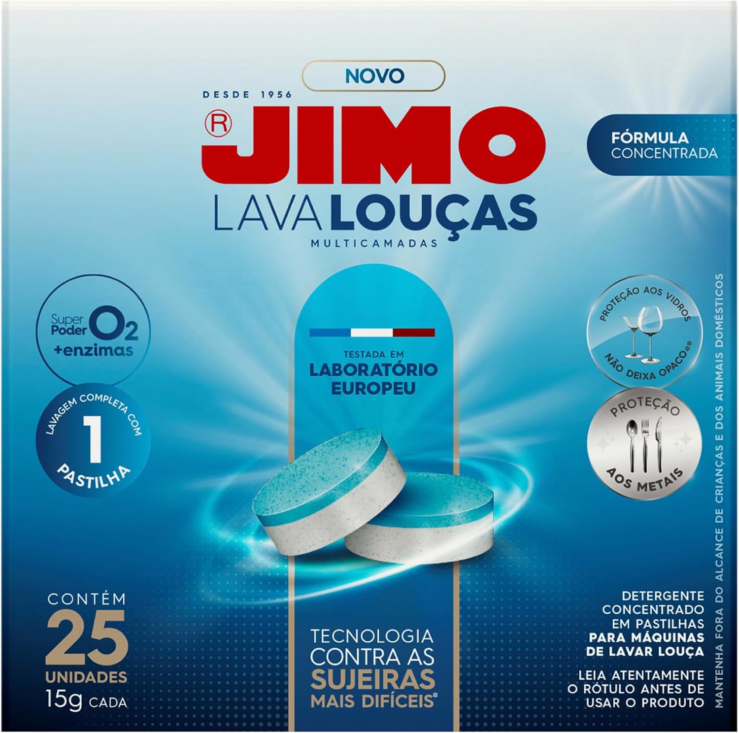Jimo Lava-Louças Multicamadas: Detergente Concentrado em Pastilhas