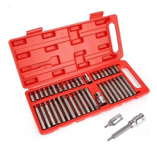 Jogo de Chaves Torx e Allen com 40 Peças e Estojo