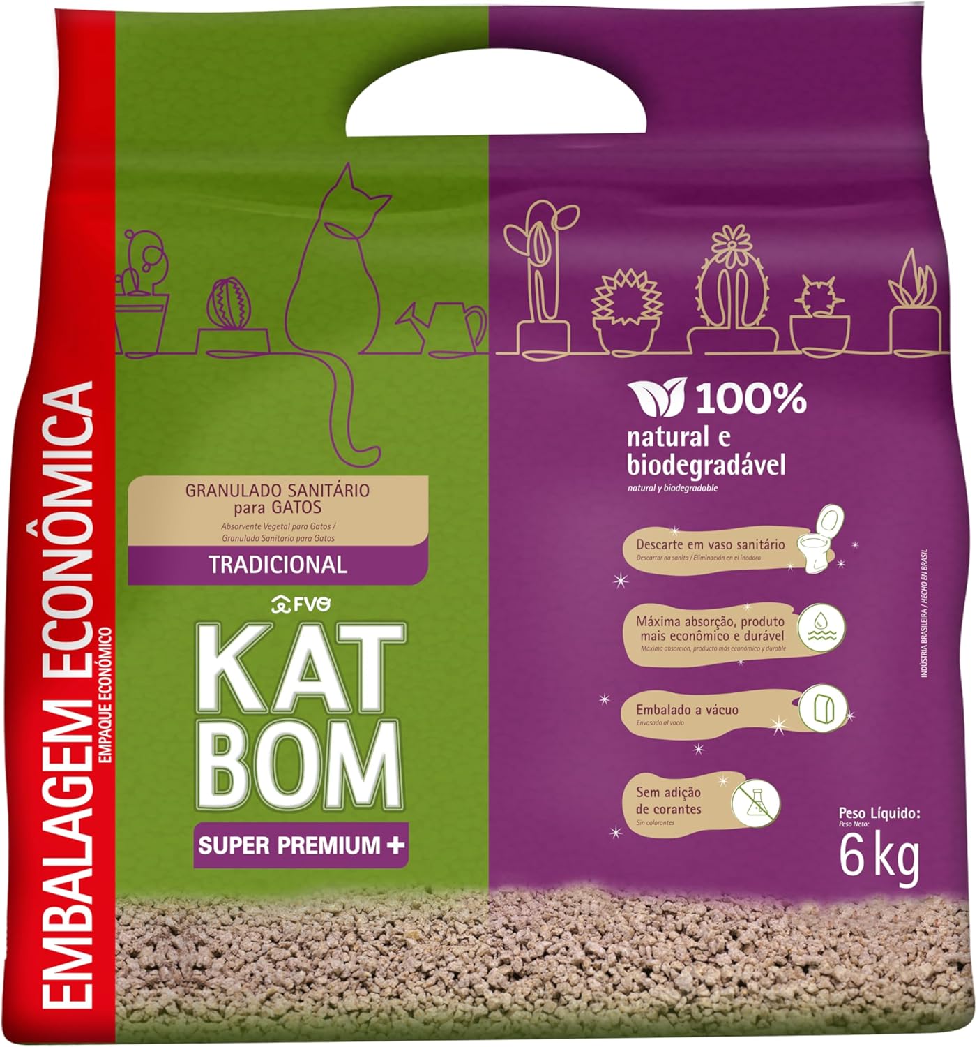 Katbom Econômico Tradicional 6kg: Vale a pena para o seu gato?
