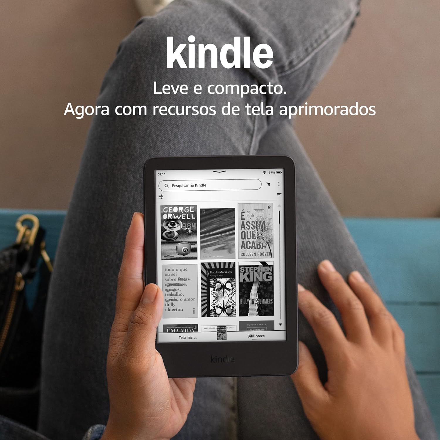 Kindle 16 GB (Geração mais recente): O E-reader Mais Leve e Compacto da Amazon