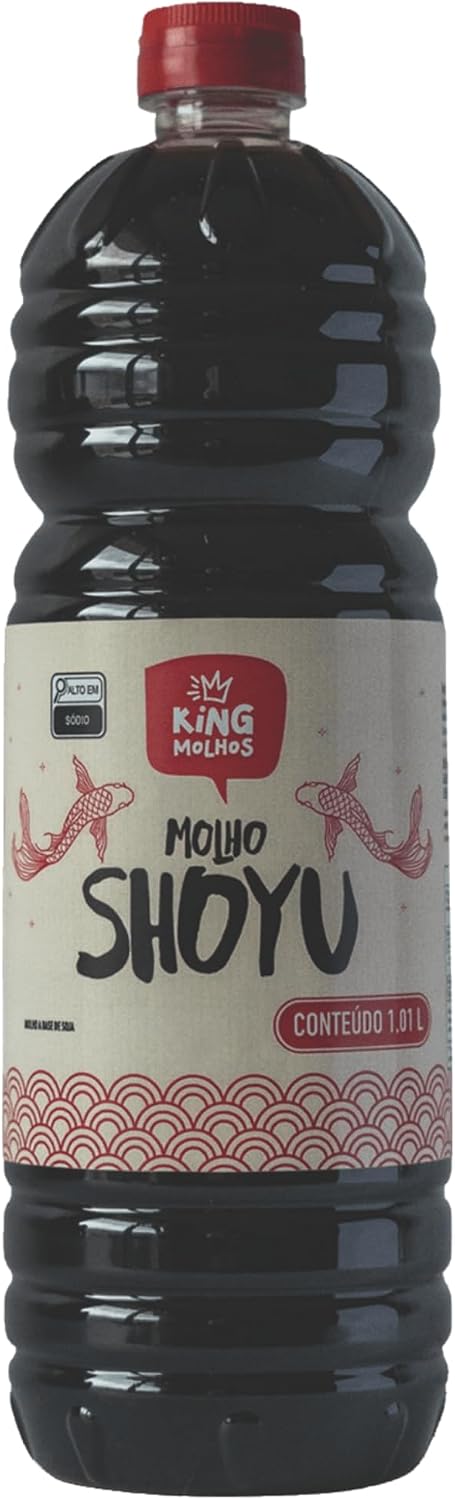 King Molhos: Molho Shoyu em Embalagem Econômica de 1,01L