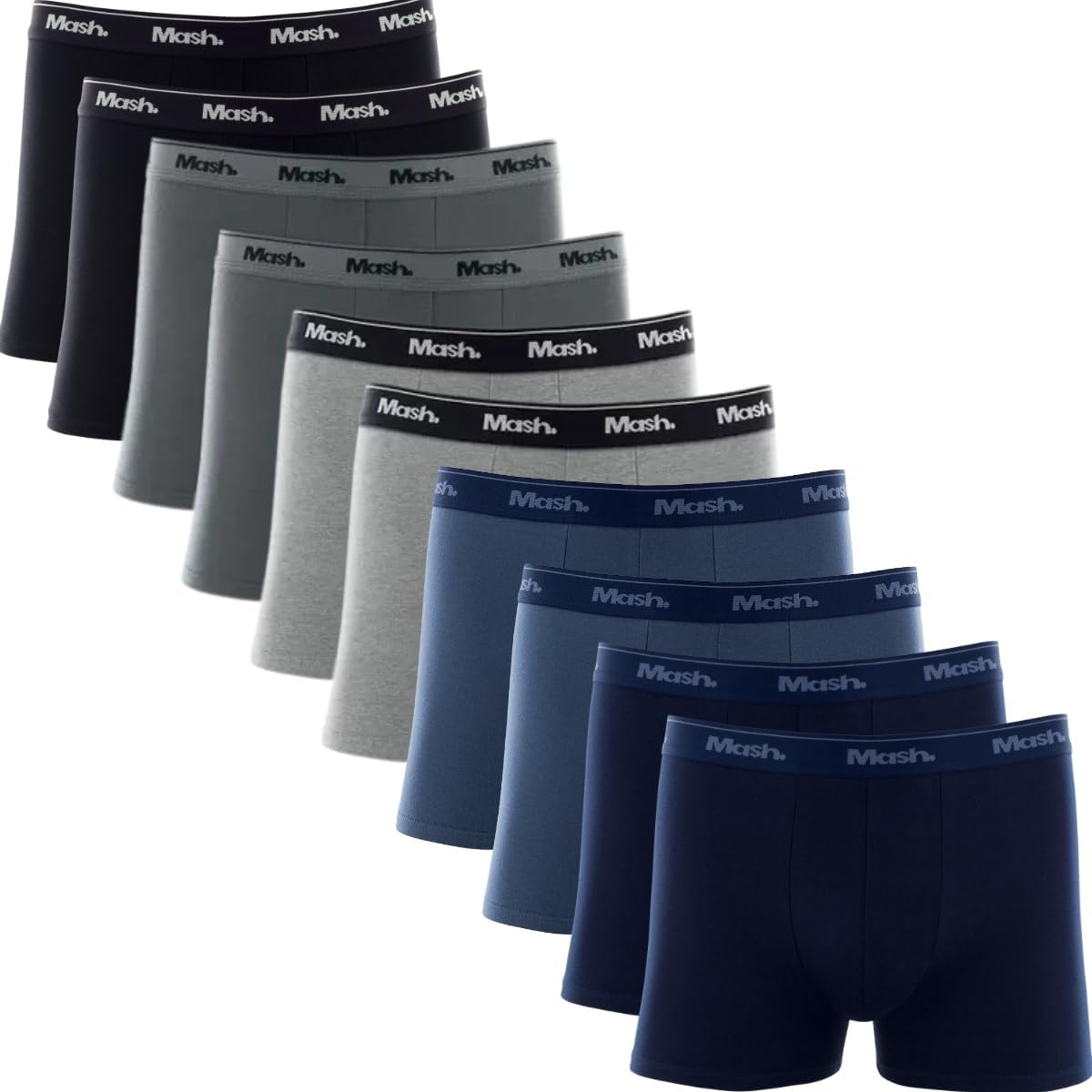 Kit 10 Cuecas Boxer Mash em Algodão Masculino