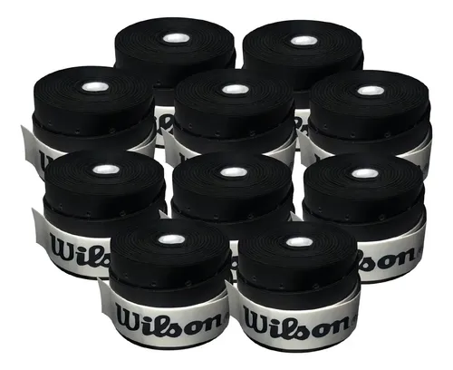 Kit 10 Over Grip Wilson para Tênis, Beach Tennis e Padel