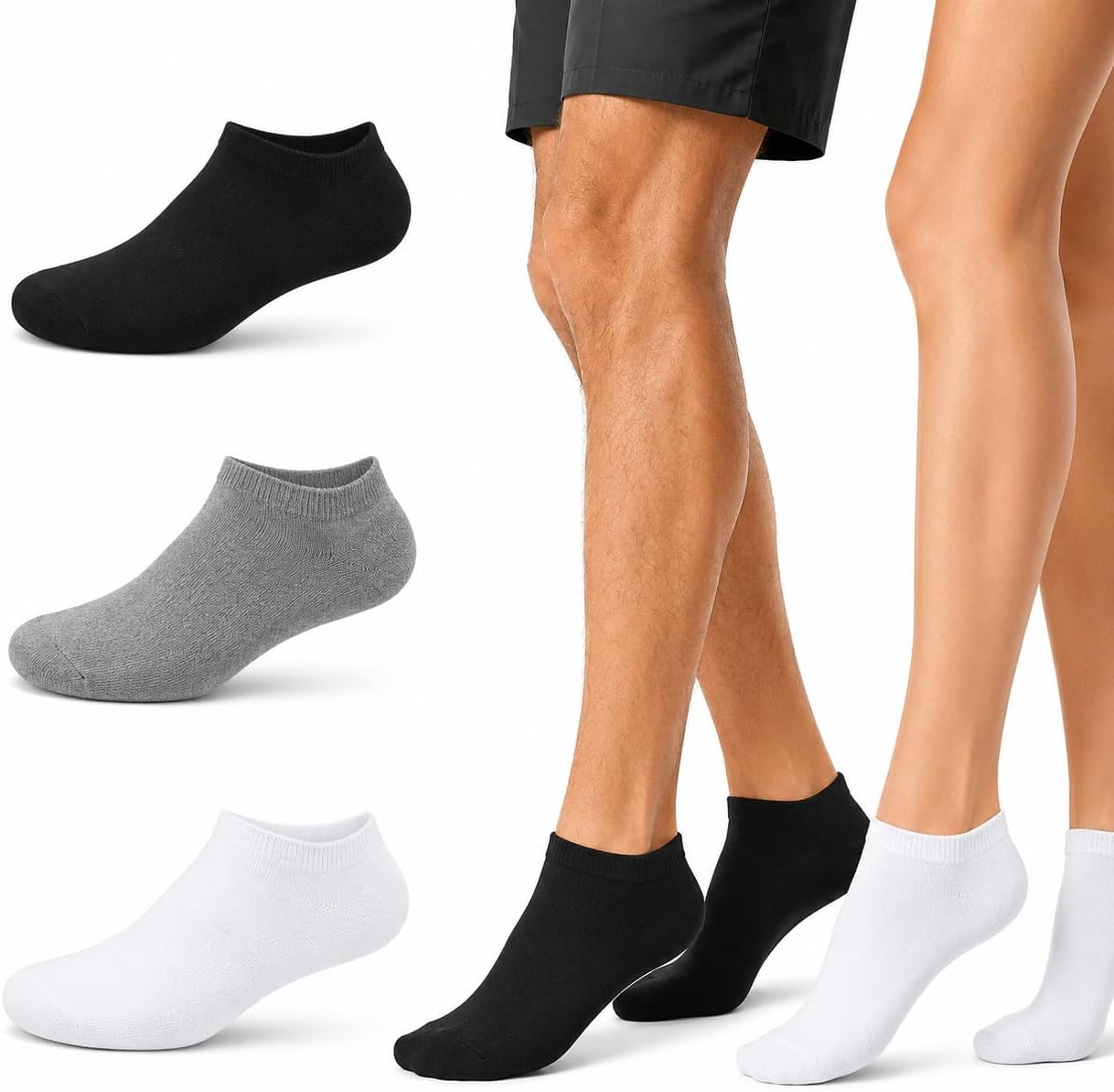 Kit 12 Pares de Meias Soquete Unissex: Conforto e Custo-Benefício