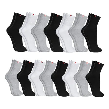 Kit 15 Pares de Meias Sport Cano Médio Sandrini Confort