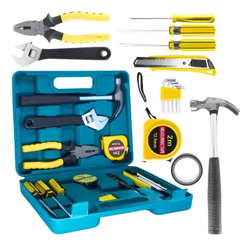 Kit com 16 Ferramentas para Reparos em Carros, Motos e Casa