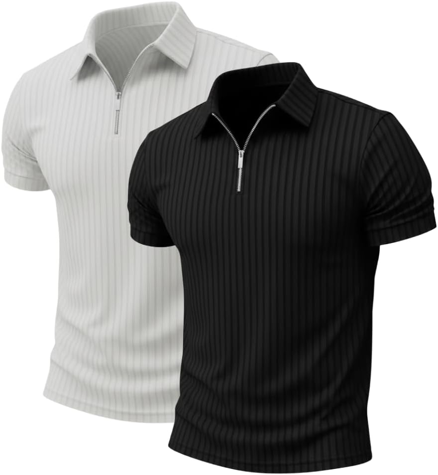 Kit 2 Camisas Polo Caneladas com Zíper: Vale a Pena?