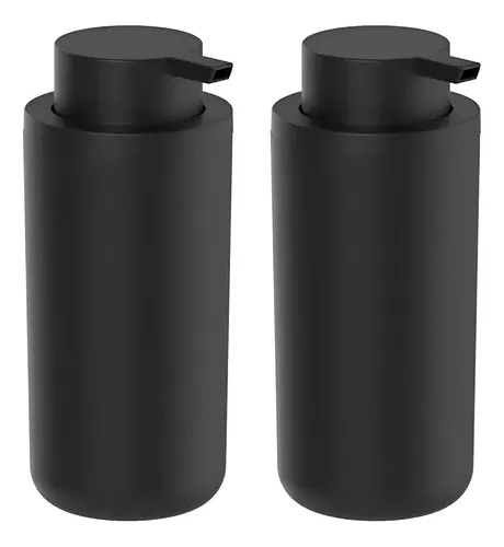 Kit 2 Dispensers de Sabonete Líquido e Detergente Ou 500ml Preto