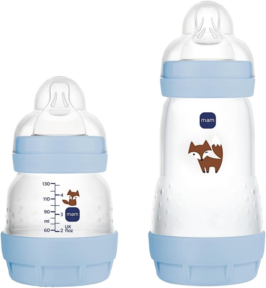 Kit 2 Mamadeiras MAM Easy Start Autoesterilizáveis Anticólica