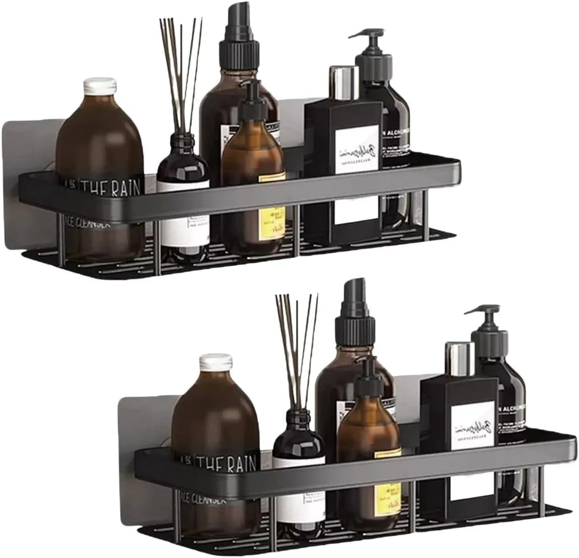 Kit 2 Prateleiras Adesivas Sem Furo para Banheiro e Cozinha