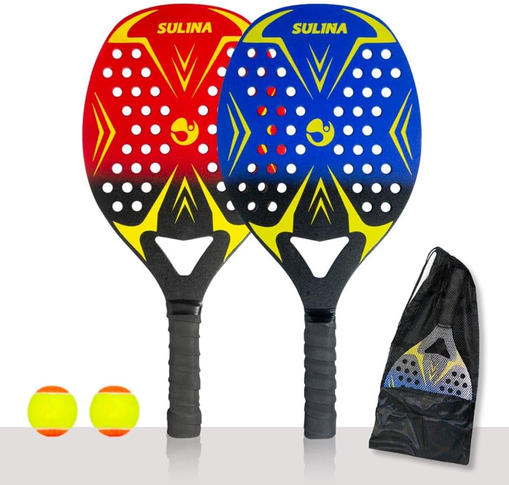 Kit 2 Raquetes de Beach Tennis XPlay com Capa e Bolas